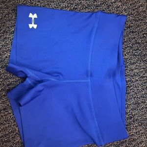 Under Armour Women's Royal Blue Compression Athletic Shorts